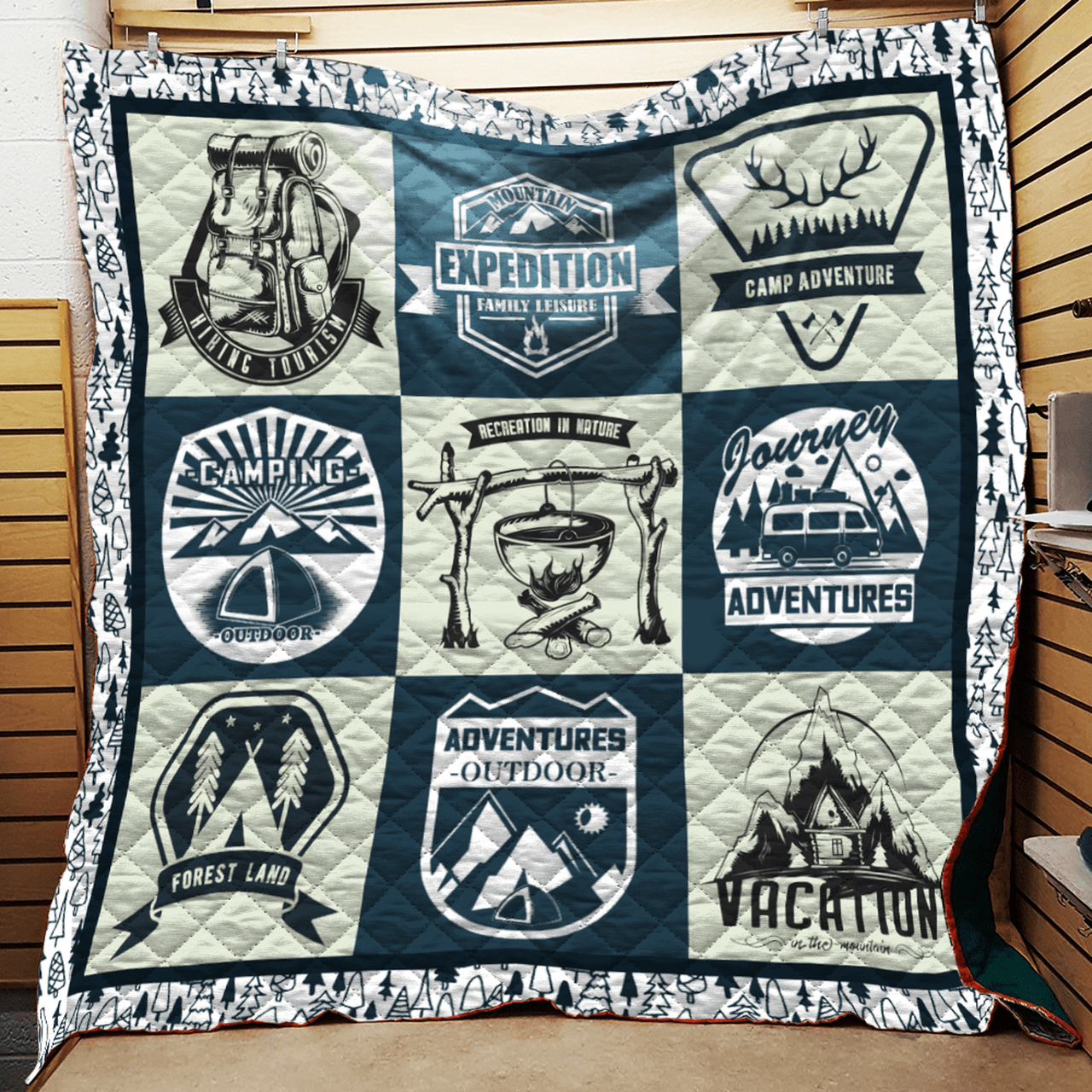 Mountain Camping Quilt Blanket Quilt