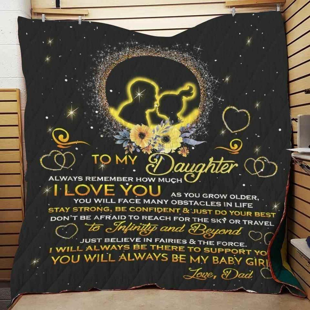 To My Daughter I Love You Blanket Th0907 Quilt