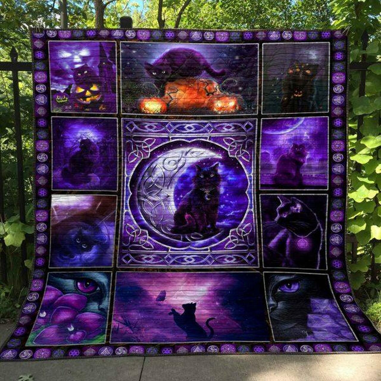 Black Cat Magic Quilt Blanket Lk08 Quilt