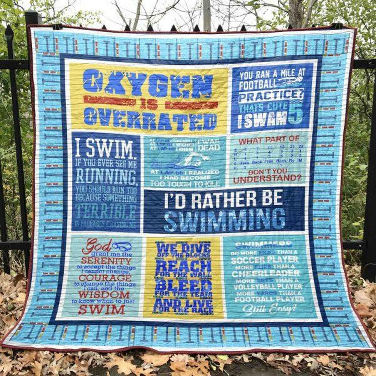 Oxyge Overrated Quilt Blanket Aq55 Quilt