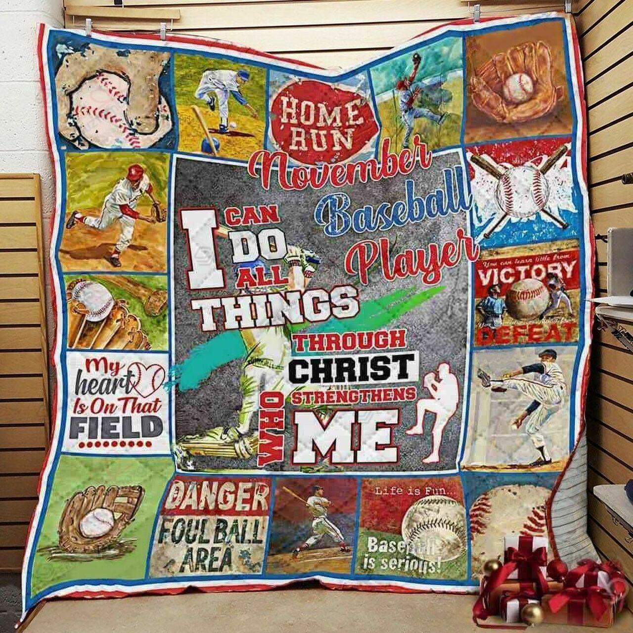 onalizedeball I Can Do All Th Through Ct Wtrengt Me Quilt Blanket Greattomized Blanket G For Birthday C Thgiving