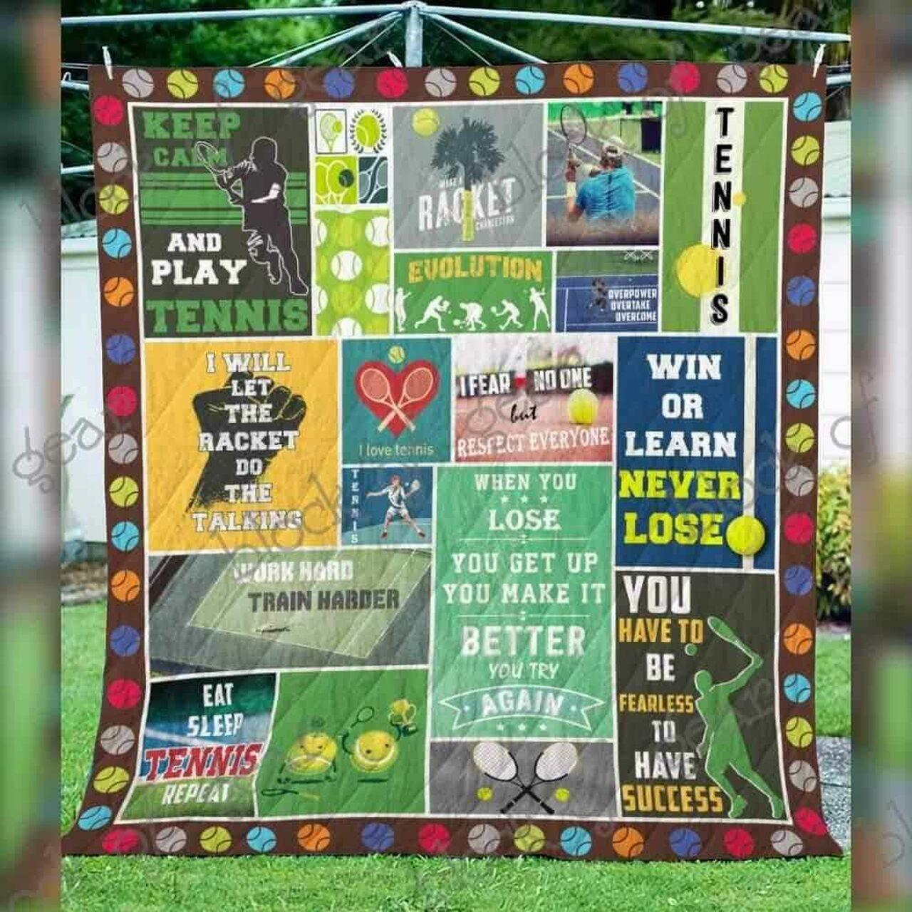 Let The Racket Do The Talking Blanket Kc1507 Quilt