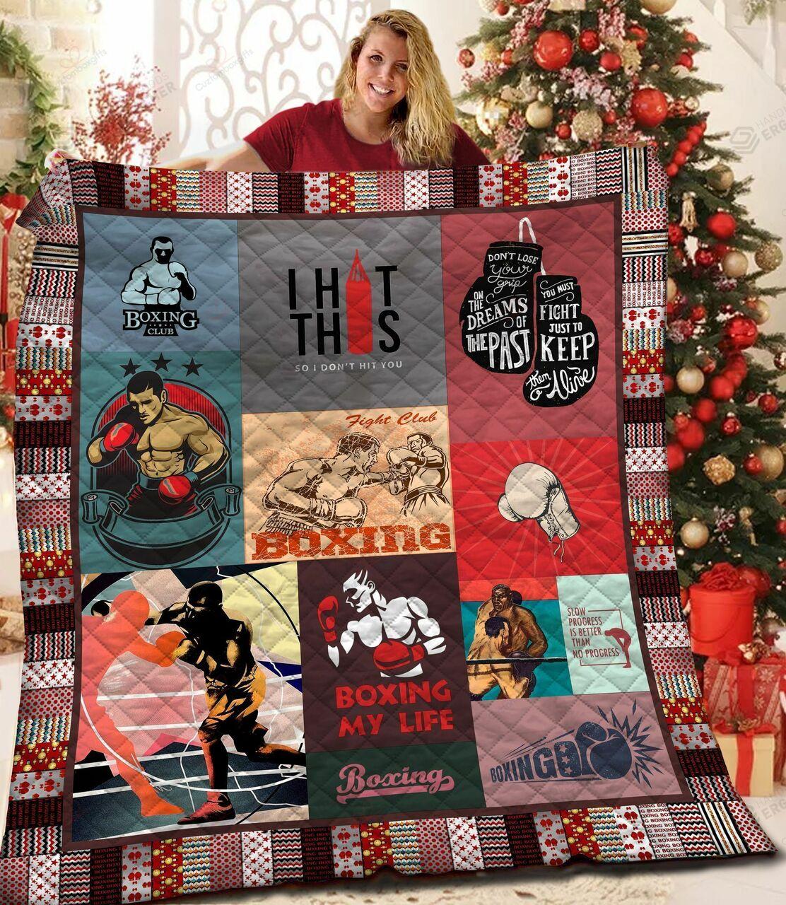 Boxin My Life Quilt Blanket Greattomized Blanket G For Birthday C Thgiving