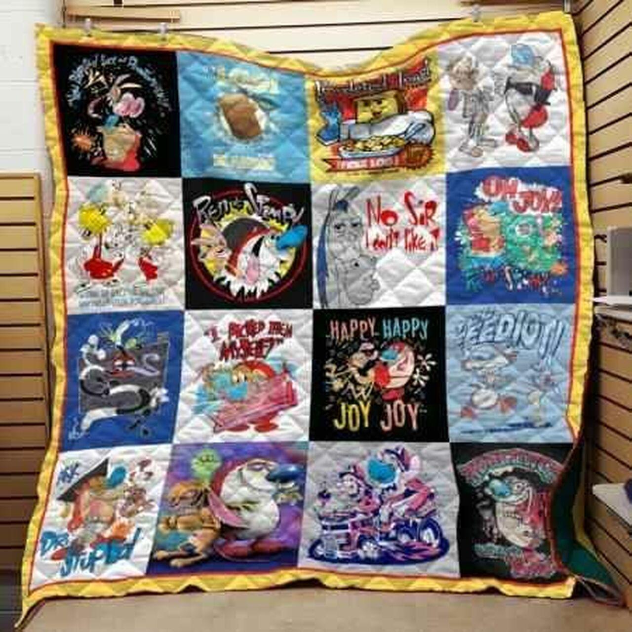 Ren Atimpy Collage Blanket Th0907 Quilt