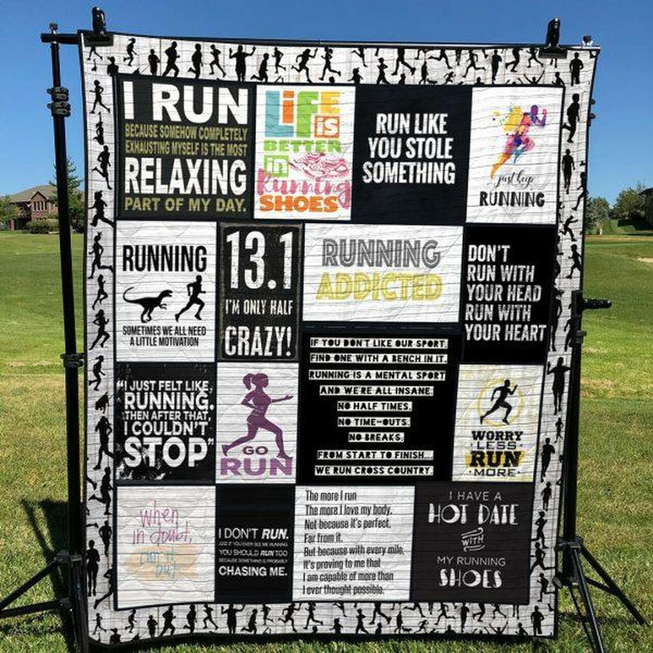 Running Addicted Quilt Blanket Yct8 Quilt