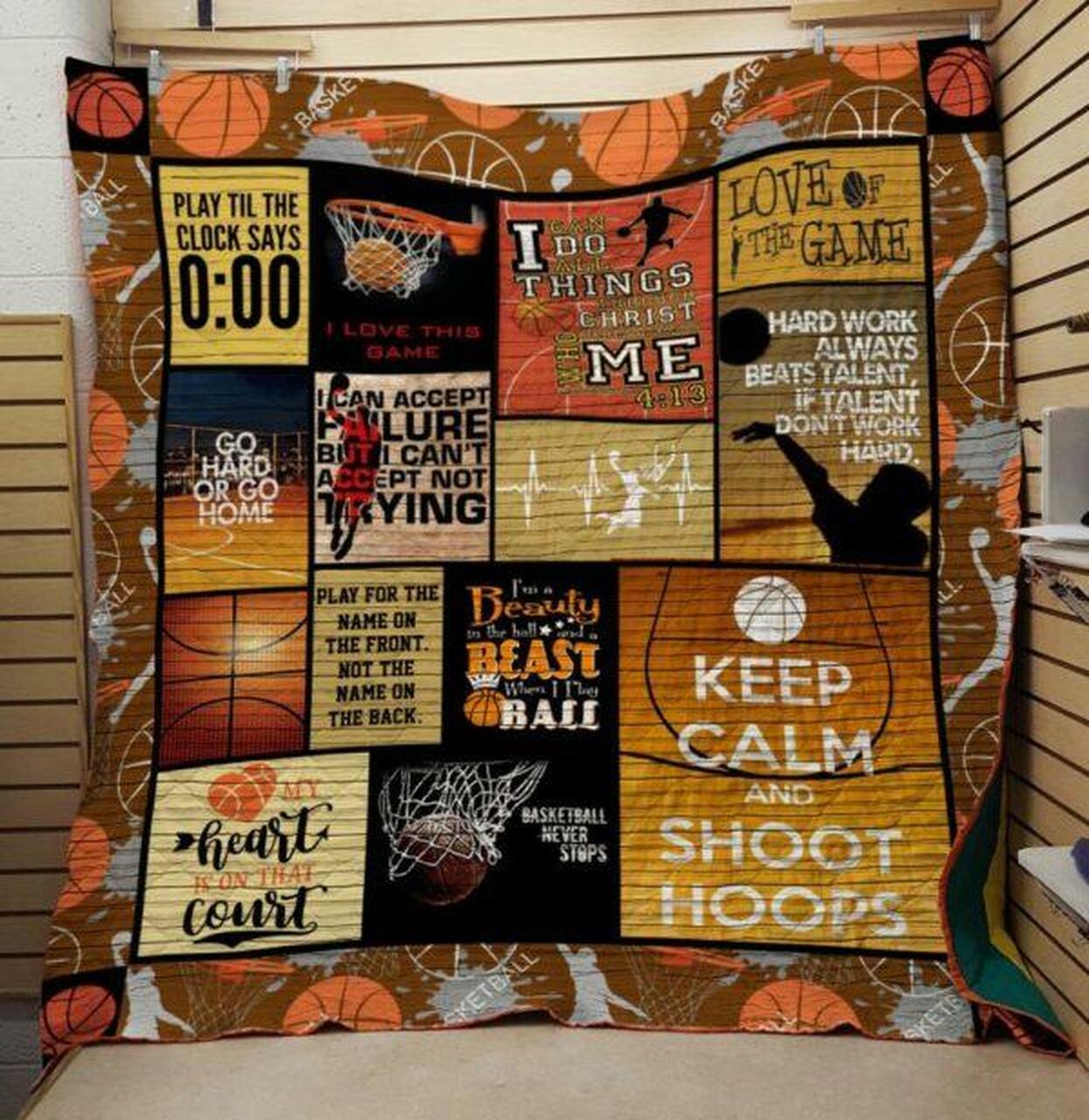 Keep Calmketball Quilt Blanket Quilt