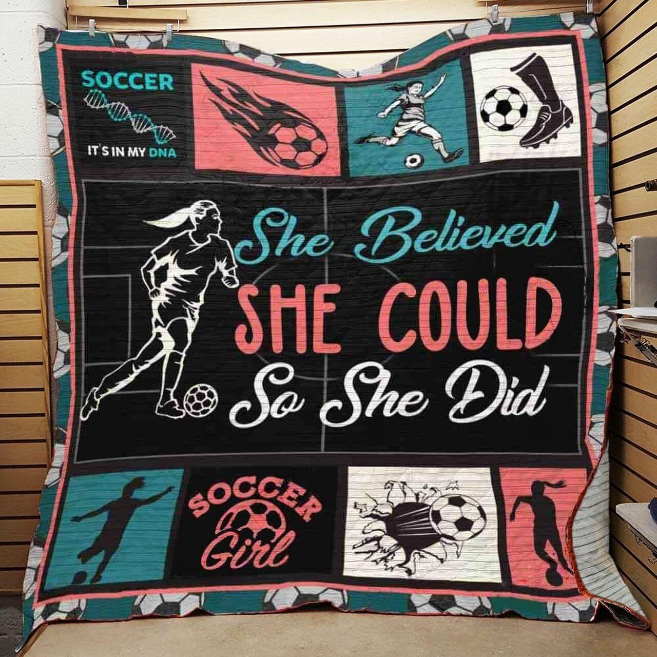 Socche Believhe Couo She Did Quilt Blanket Greattomized Blanket G For Birthday C Thgiving