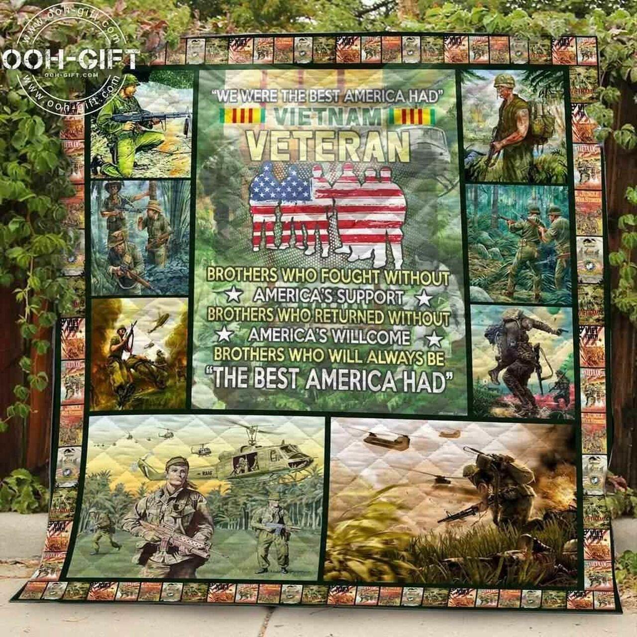 Vietnam Veteran 02 3D Blanket Th0807 Quilt