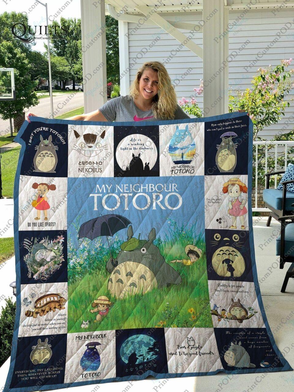 Ta Totoro Quilt Blanket Ver2