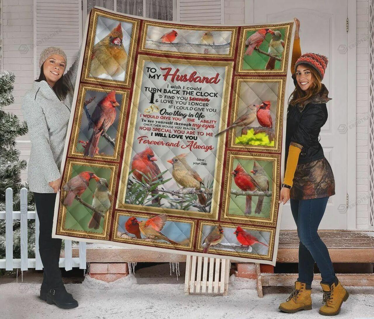 onalized Cardinal To Myband Quilt Blanket From Wife I Will Love You Forever And Al Greattomized Blanket G For Birthday C Thgiving