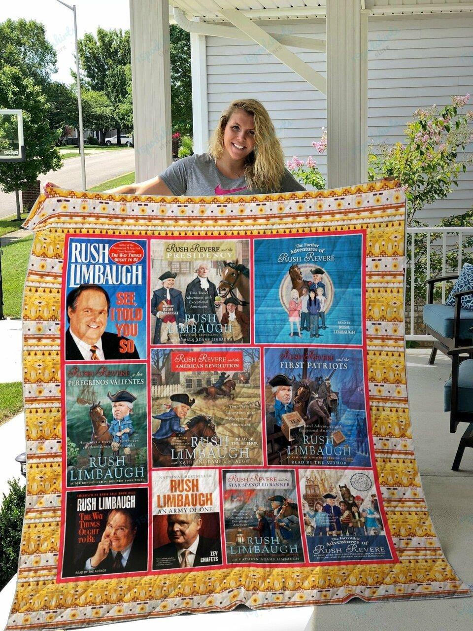 Rush Limbaugh B Quilt Blanket
