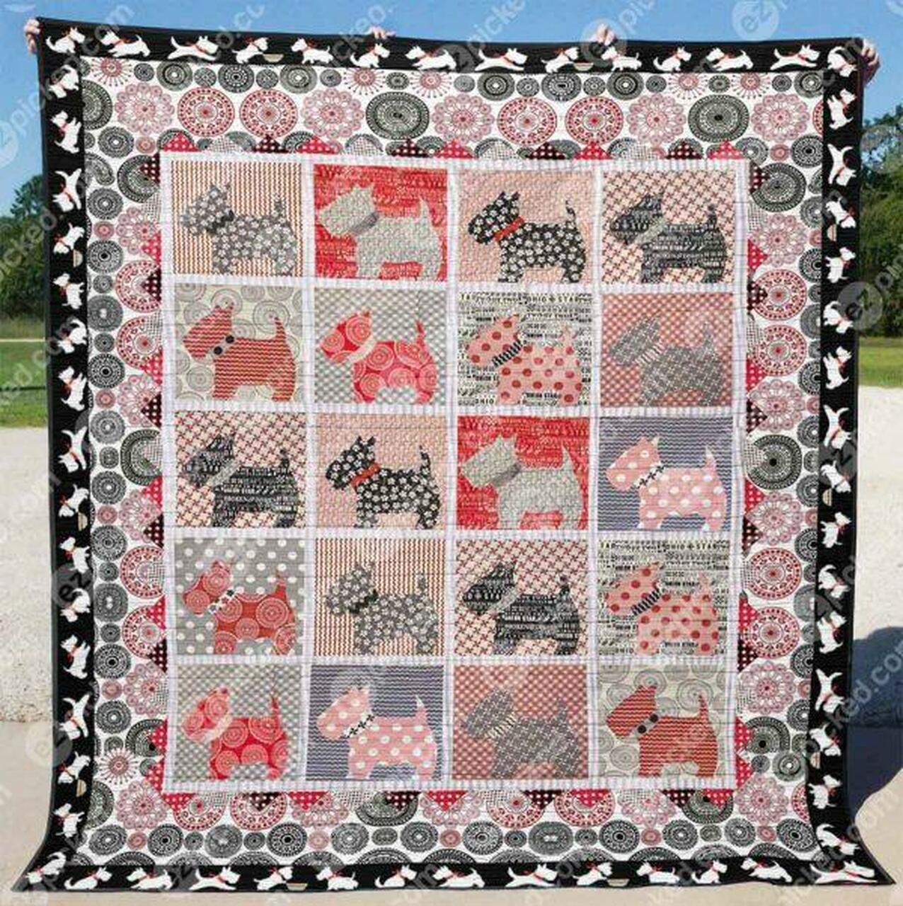 Scottie In Love With Me Quilt Blanket Ynt9 Quilt
