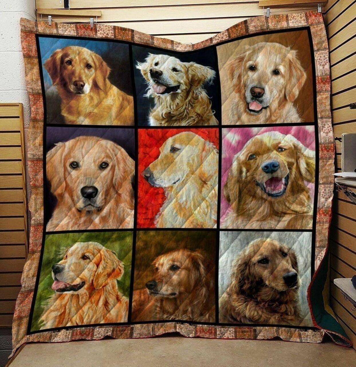 Golden Retriever Collection Quilt Blanket Greattomized Blanket G For Birthday C Thgiving