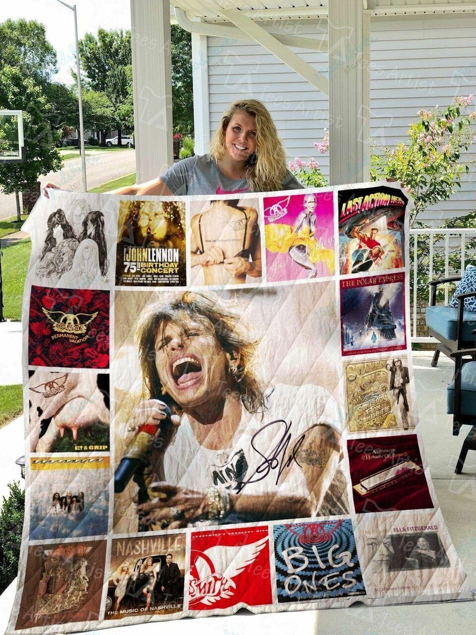 Steven Tyler Quilt Blanket 0905