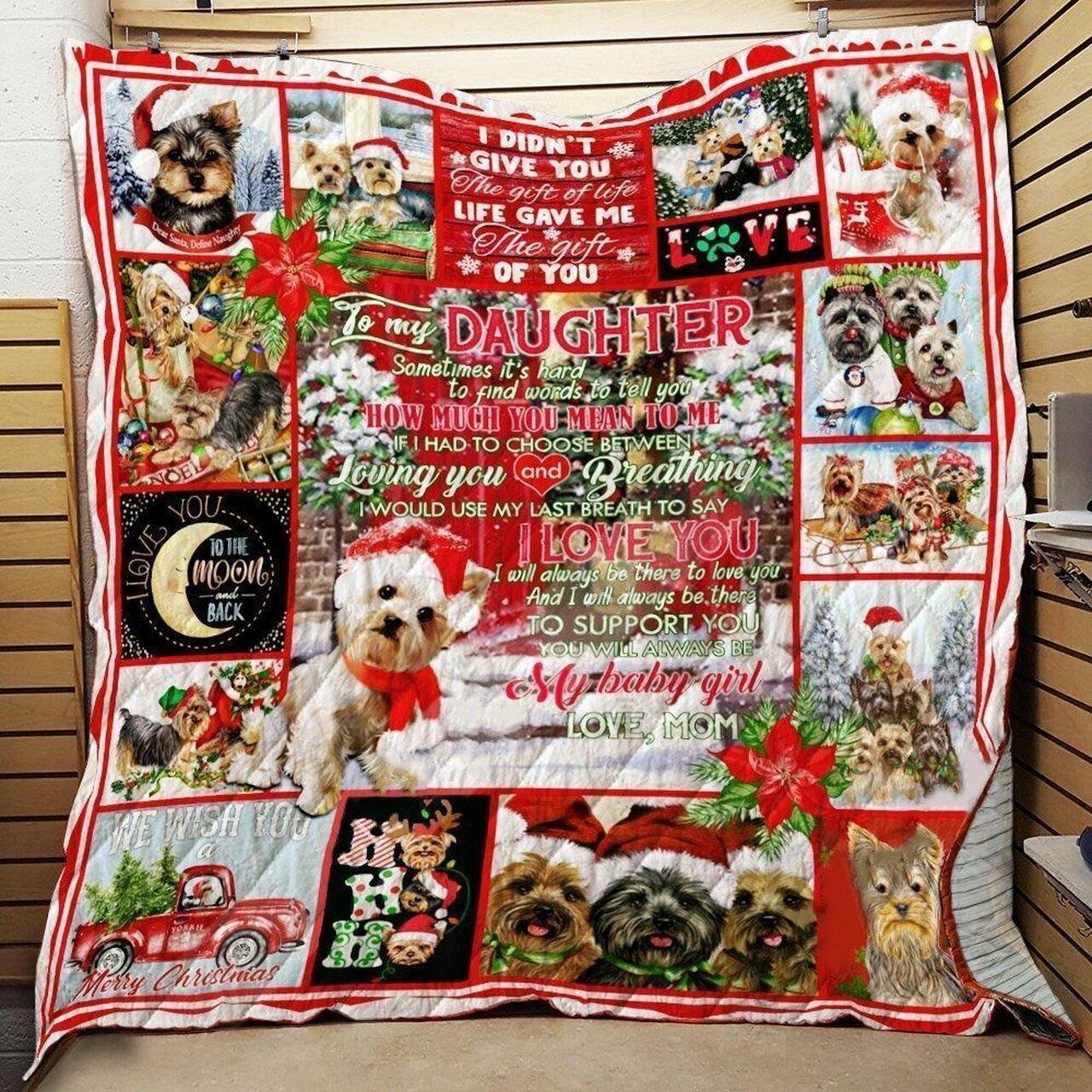 onalized Yor C To My Daughter Quilt Blanket From Mom You Will Al Be My Baby Girl Greattomized Blanket G For Birthday C Thgiving