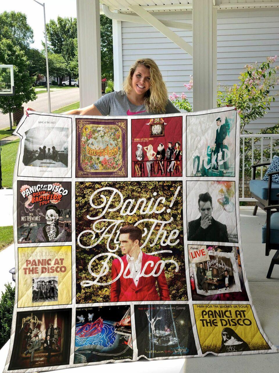 Panic At Theco Quilt Blanket For