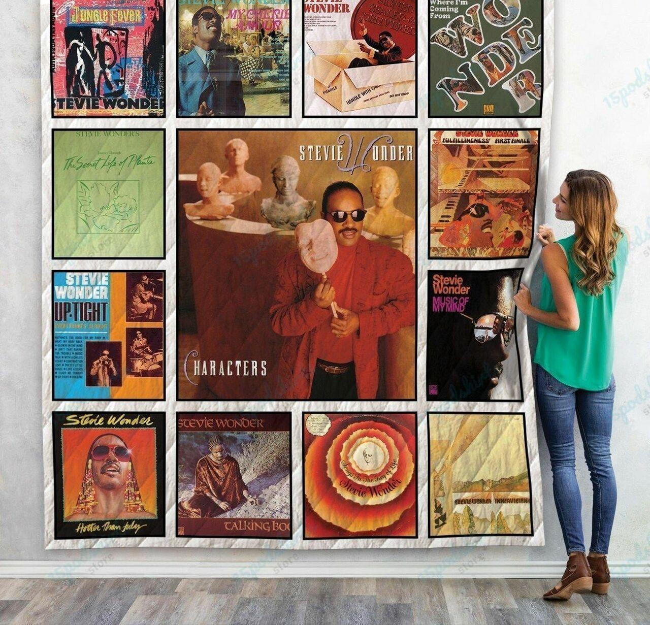 Stevie Wonder Al Quilt Blanket 01