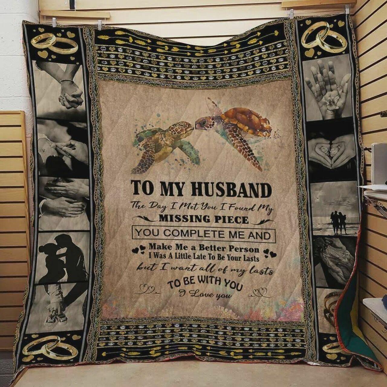 onalized Turtle To Myband Quilt Blanket I Want All Of Myts To Be With You Greattomized Blanket G For Birthday C Thgiving