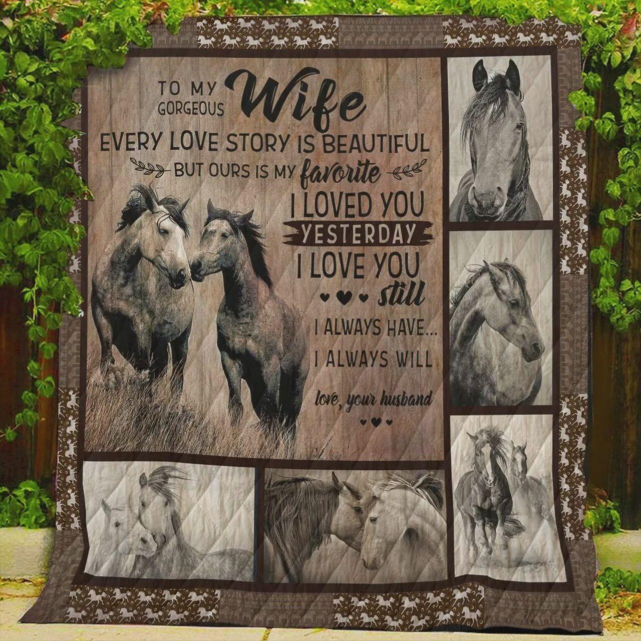 onalized e To My Wife Quilt Blanket Fromband I Love Ytill I Al Have I Al Will Greattomized Blanket G For Birthday C Thgiving