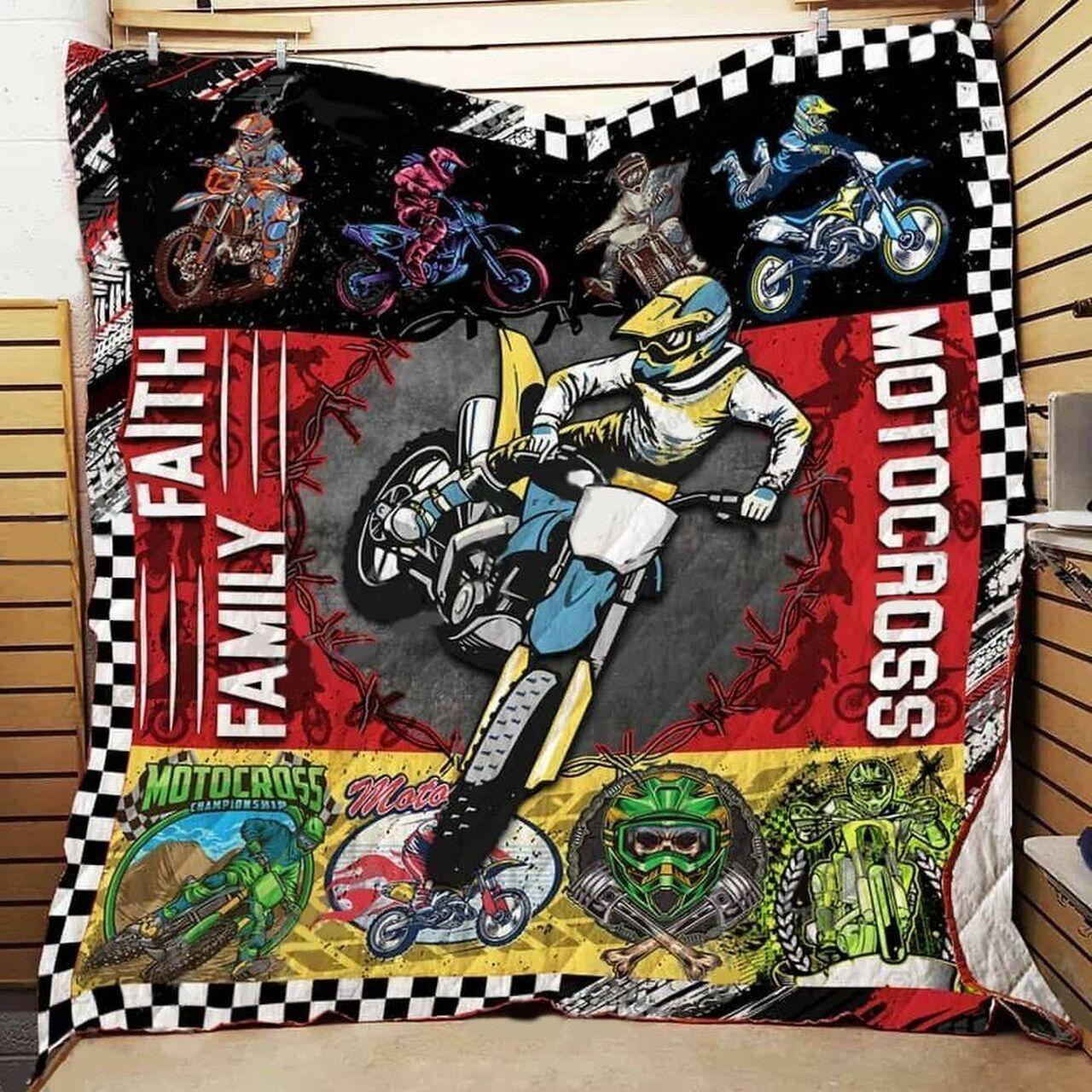 Faith Family Motos Quilt Blanket Greattomized Blanket G For Birthday C Thgiving