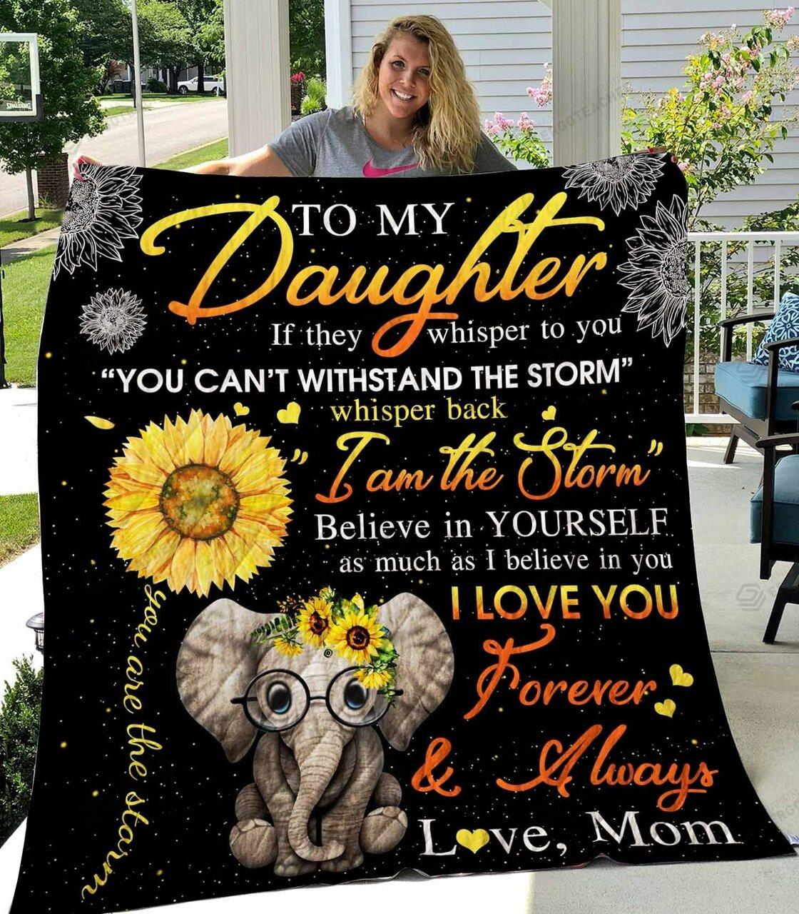 To My Daughter Quilt-Blanket