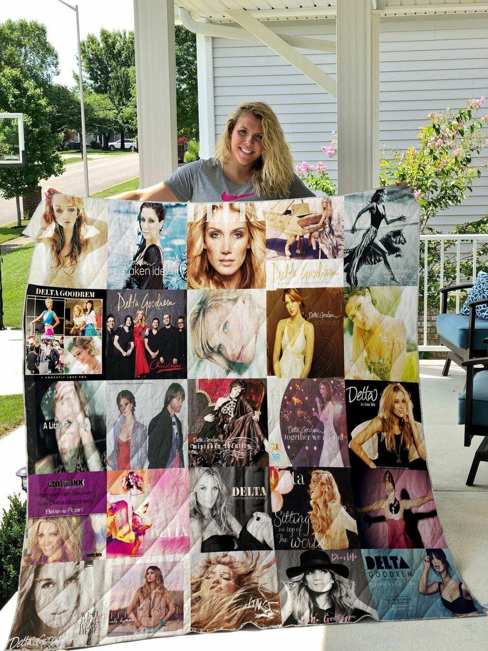 Delta Goodrem Quilt Blanket