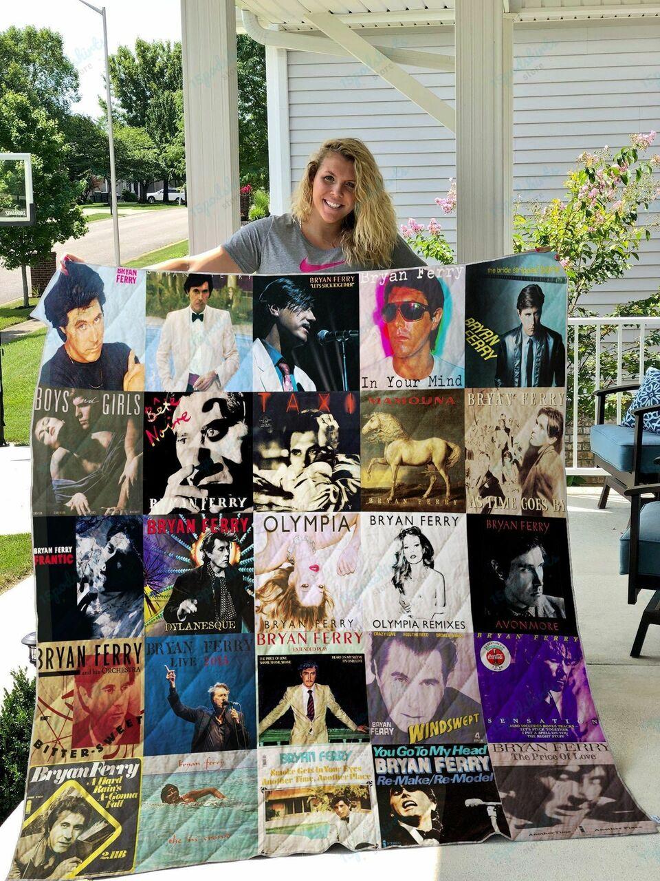 Bryan Ferry Quilt Blanket