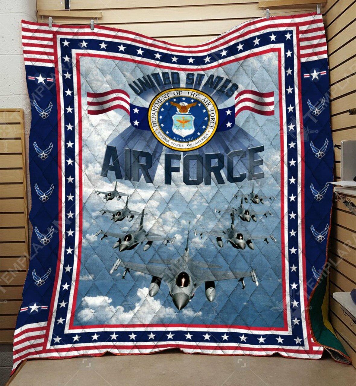 Us Air Force Blanket Htt-Qct00025 Quilt