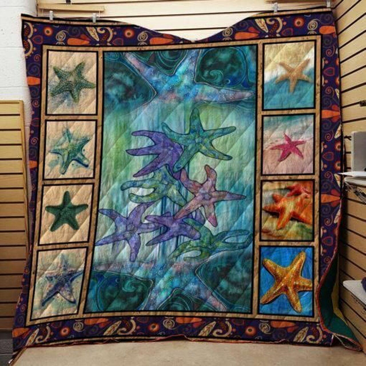 Stah In The Ocean Quilt Blanket Greattomized Blanket G For Birthday C Thgiving