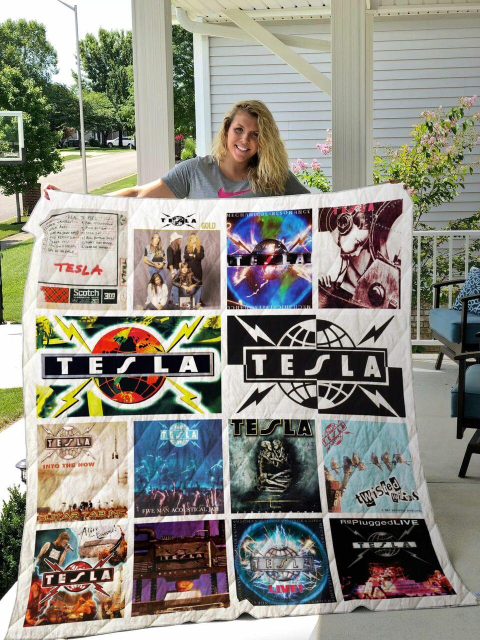 Tesla Al Quilt Blanket Ver 14