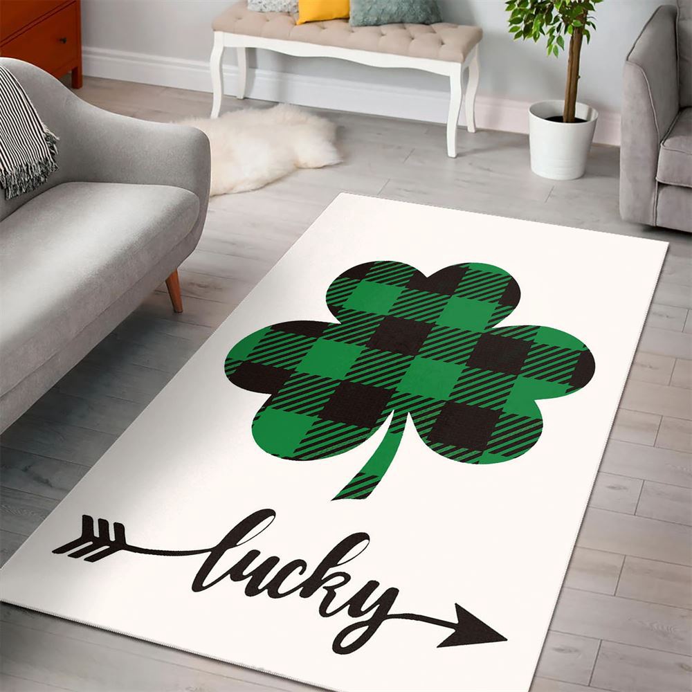 St Patricks Day Rug, St PatrickS Day Shamrock Clover Rugs