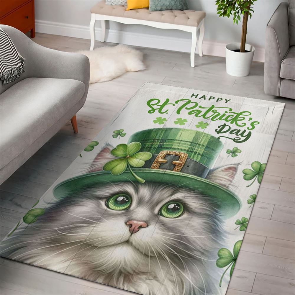 St Patricks Day Rug, St PatrickS Day Cat Rugs