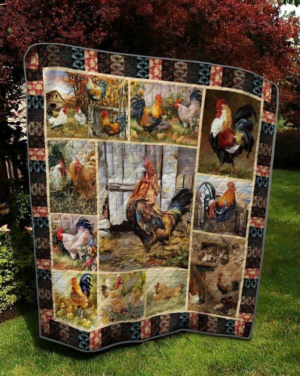 ter Pict Quilt Blanket Greattomized G For Birthday C Thgiving Perfect G For Chicken Lover