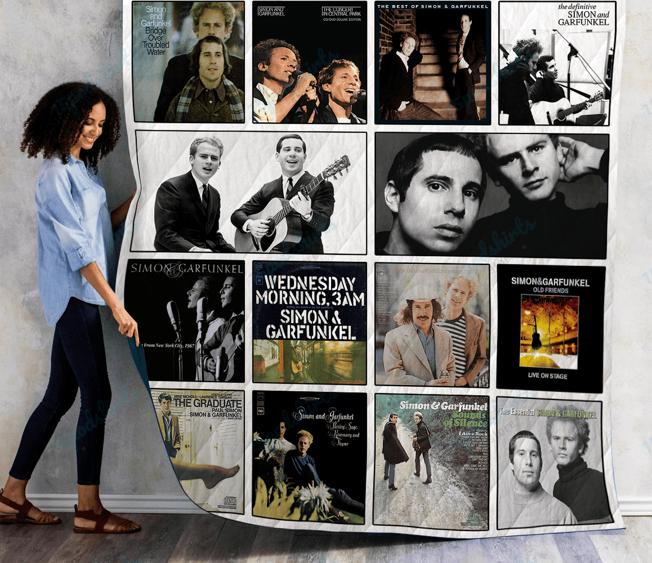 Simon And Garfunkel Al Quilt Blanket 01