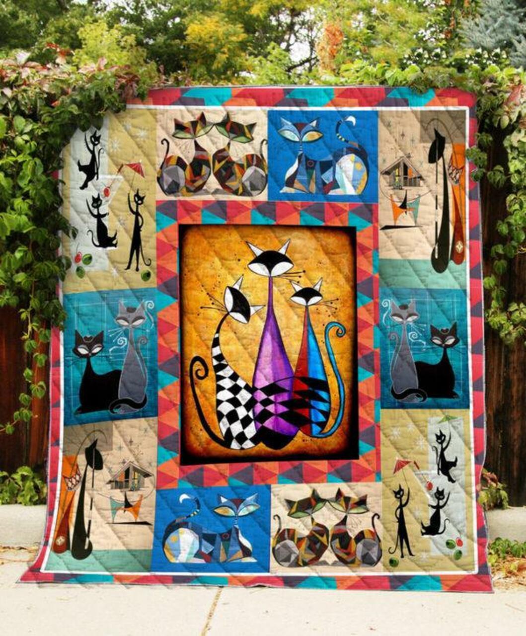 Cattract Quilt Blanket Quilt