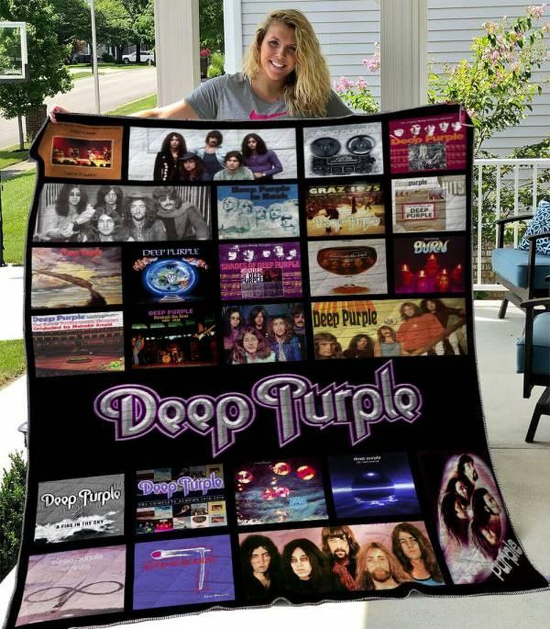 Deep Purple Quilt Blanket M240510 Quilt