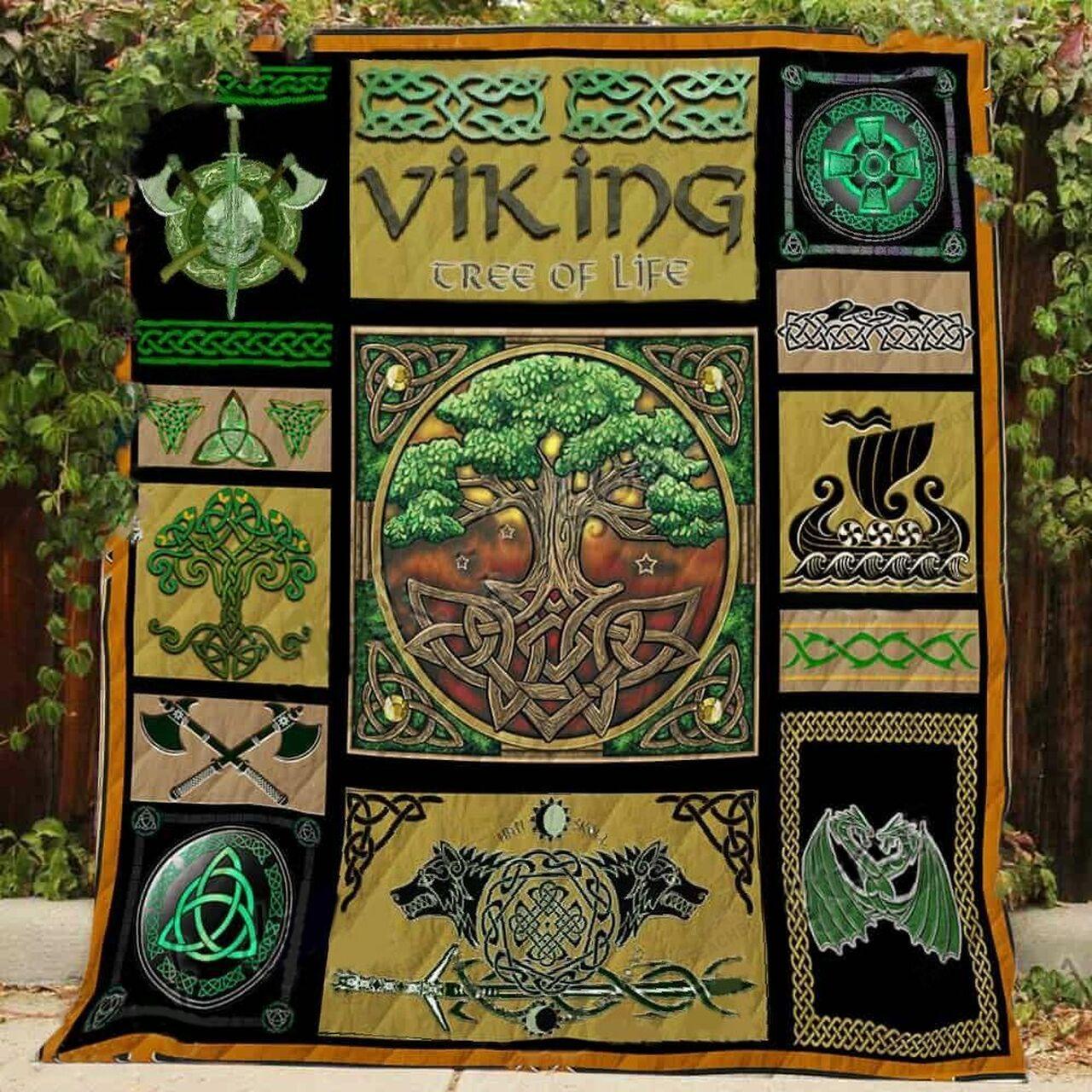 Viking Tree Of Life Quilt Blanket Greattomized G For Birthday C Thgiving Perfect G For Tree Of Life Lover