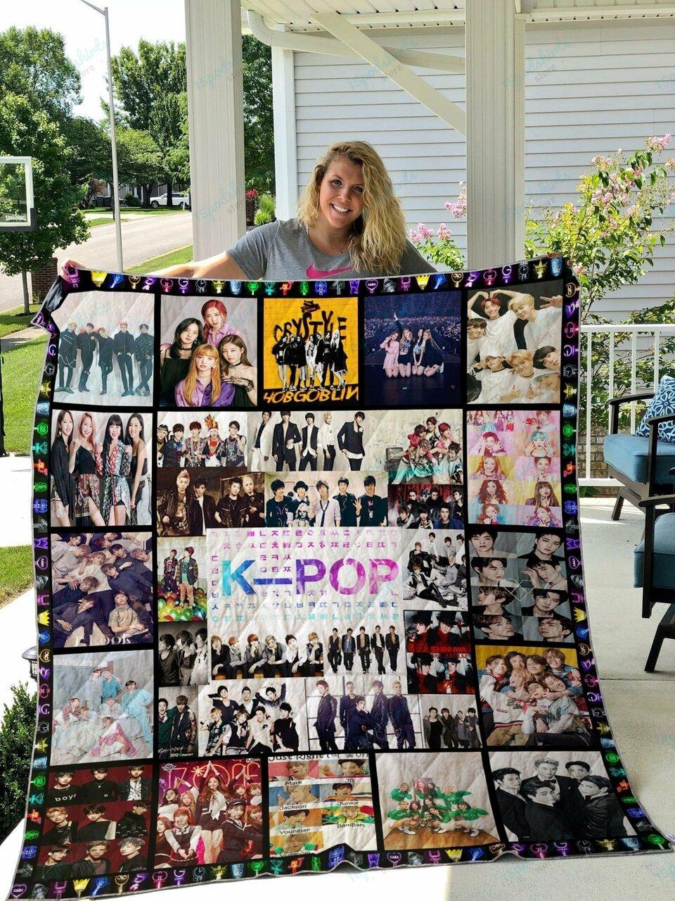 Kpop B Quilt Blanket