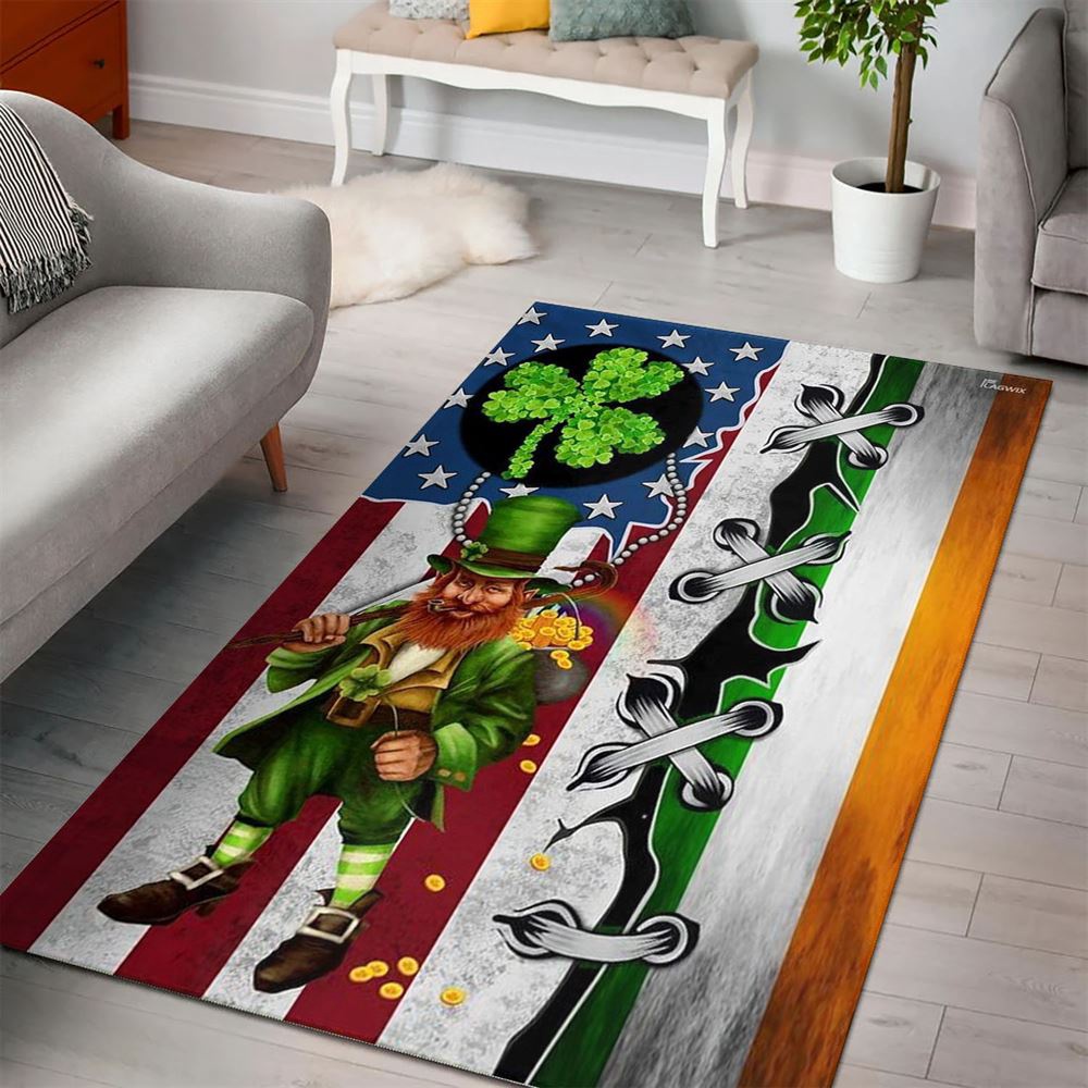 St Patricks Day Rug, Leprechaun St PatrickS Day Rug