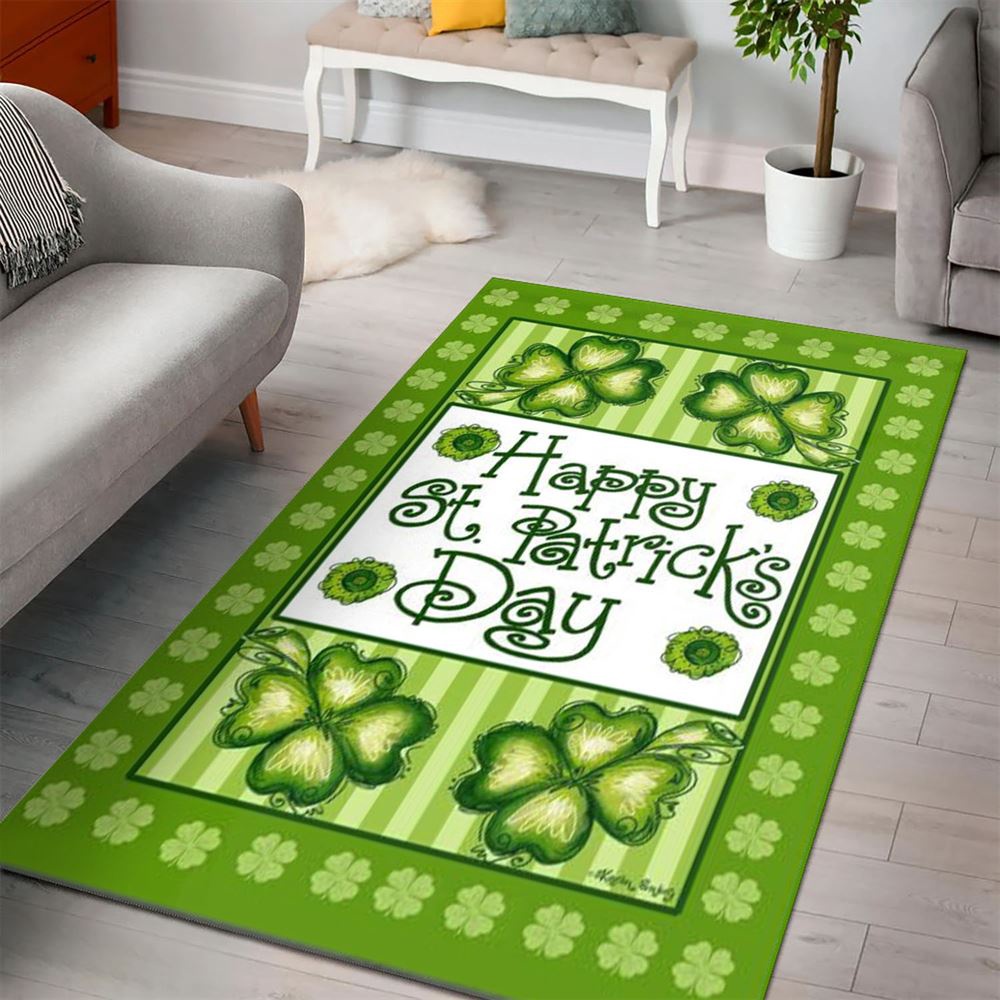 St Patricks Day Rug, Happy St PatrickS Day Rug