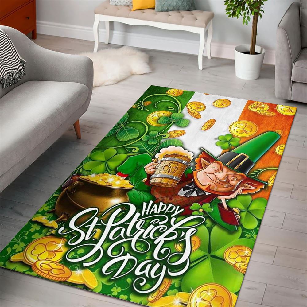 St Patricks Day Rug, Happy St PatrickS Day Irish Rug