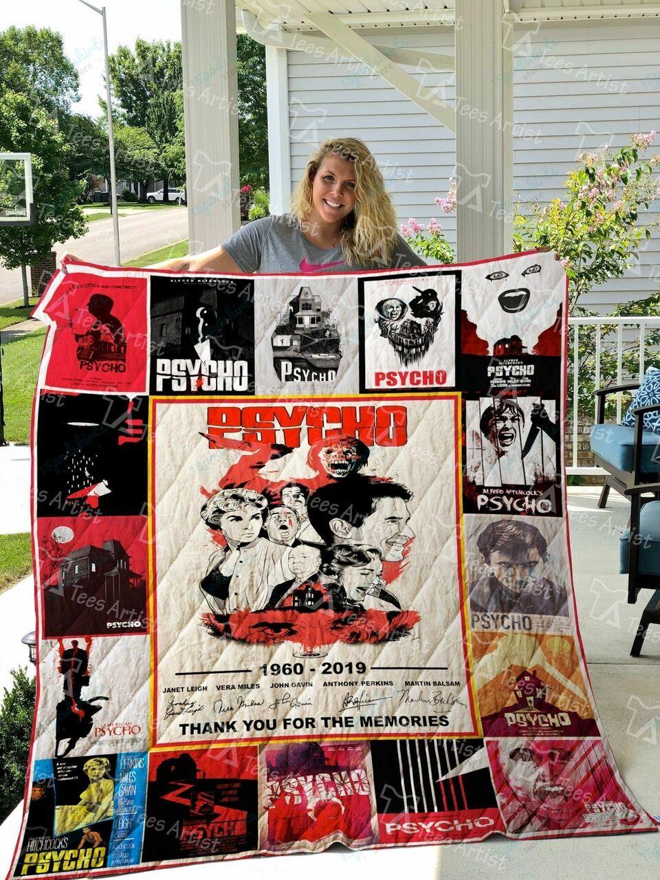 Psycho Quilt Blanket 01733