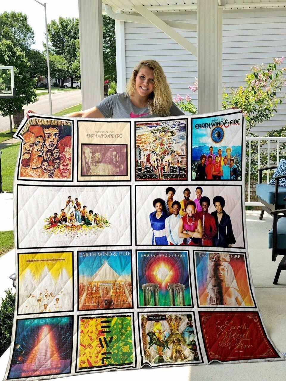 Earth Wind Fire Quilt Blanket