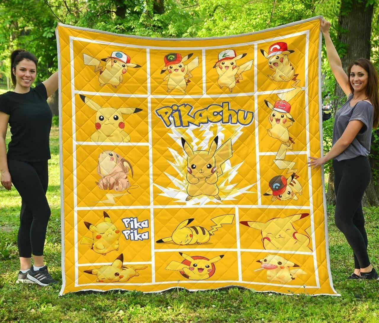 Pikachu Quilt Blanket