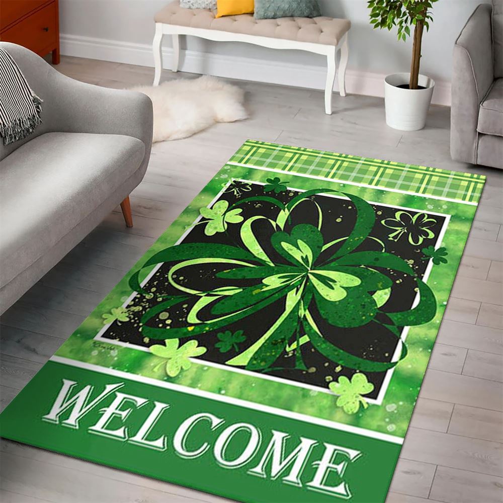 St Patricks Day Rug, Get Lucky Welcomerug