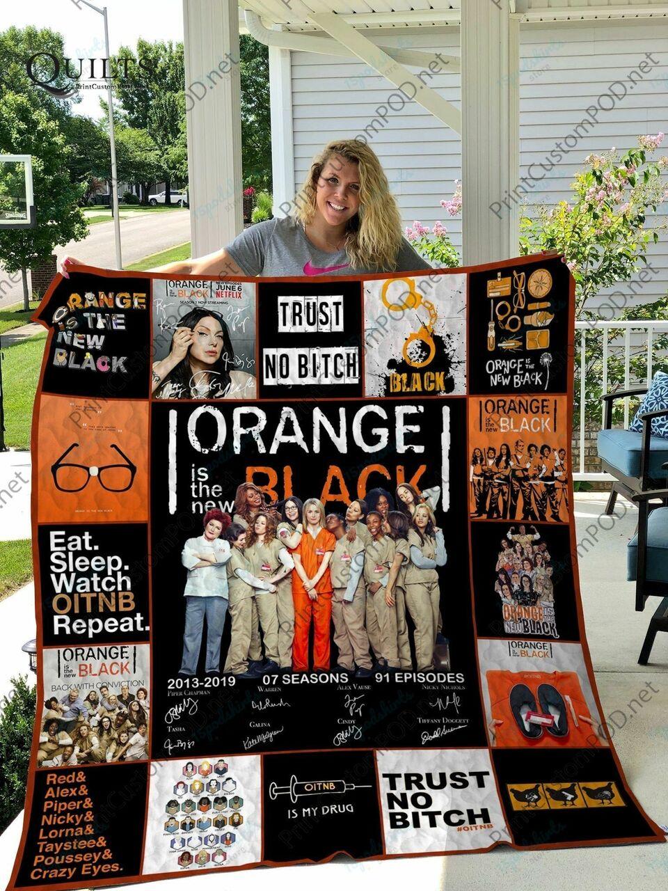 H Orang The New Black Quilt Blanket For Fan