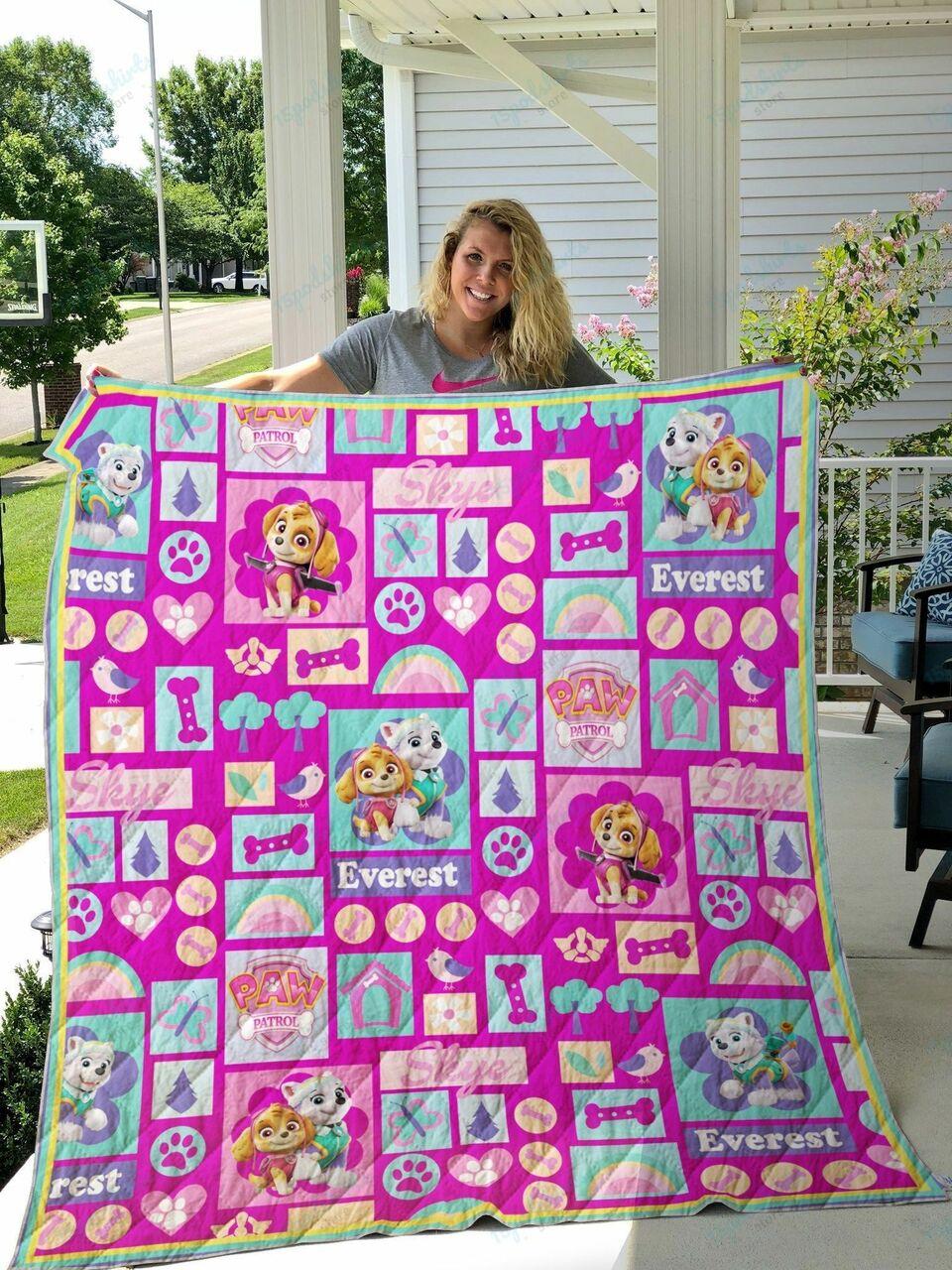 Paw Patrol For Girl Quilt Blanket