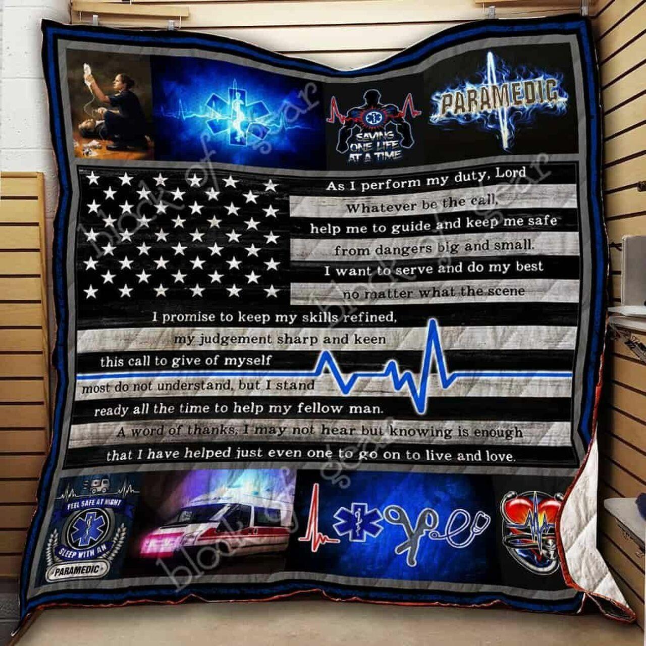 Paramedic Cl19100658Mdq Quilt Blanket