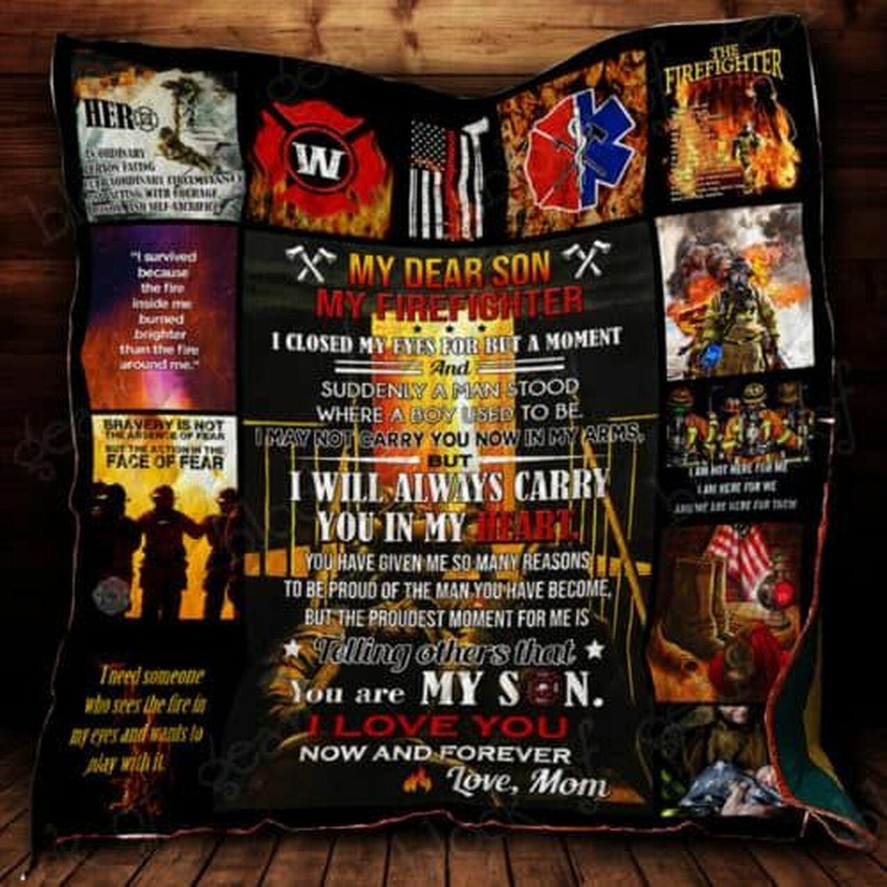 My Firefighton Cl22100372Mdq Quilt Blanket