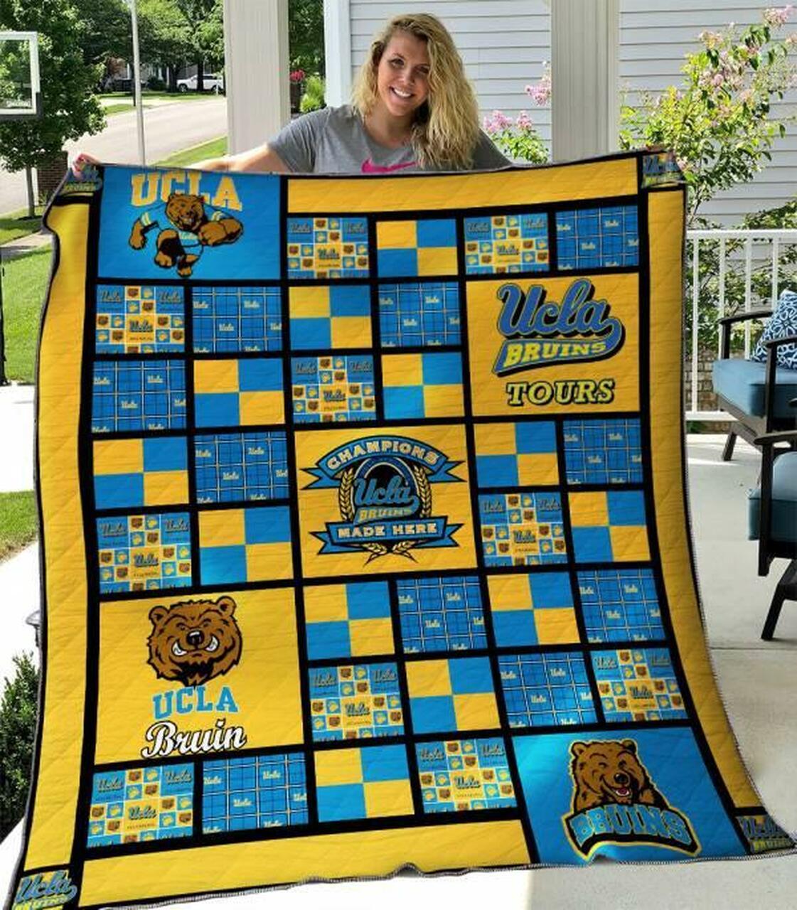 Ucla Br Quilt Blanket B030633 Quilt
